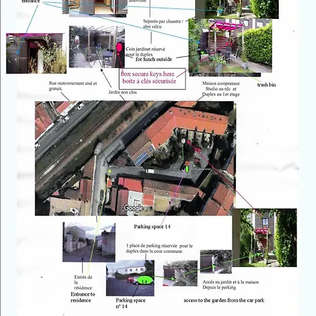 Duplex14H 1Er Etage Jardinet 1 Parking Ou Studio14B Rdc Terrasse Sans Parking La Rochelle  Exterior photo